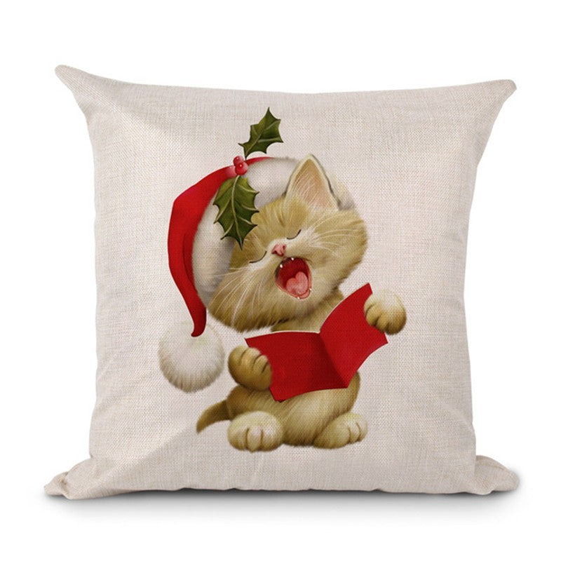 Christmas Hot-selling Home Sofa Office Creative Linen Pillowcase 202116844865