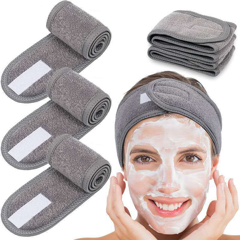 Hook & Loop Band Face Washing Female Yoga Headband Internet Celebrity Makeup Mask Headband Beauty Salon Hair Towel 203d5c7e 0