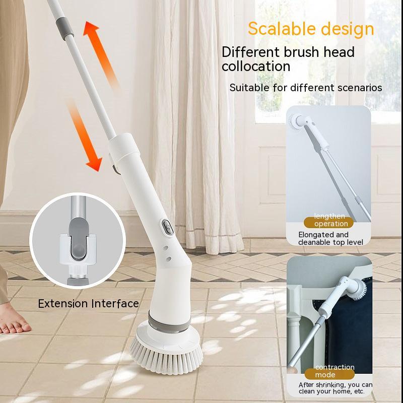 Electric Scrubber Cleaning Wall Long Handle Elbow Telescopic Multifunction Cleaning Brush 205f8106 2531 43ff 8096 e580d31ff8c