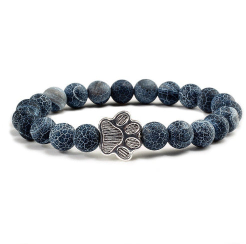 Cat Claw Bracelet Natural Turquoise Weathered Micro Inlay Bracelet 8MM Beaded Bracelet 20633365 28ce 4b5f 88b8 720926633ee6