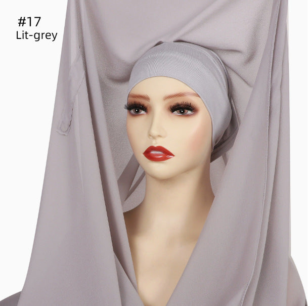 Lazy Chiffon Convenient Headscarf Magnetic Buckle Fixed 2073cbbe 8872 4e0c 8c68 064c52220211