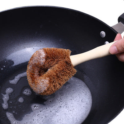 Coir brush long handle dishwashing brush 207414122245