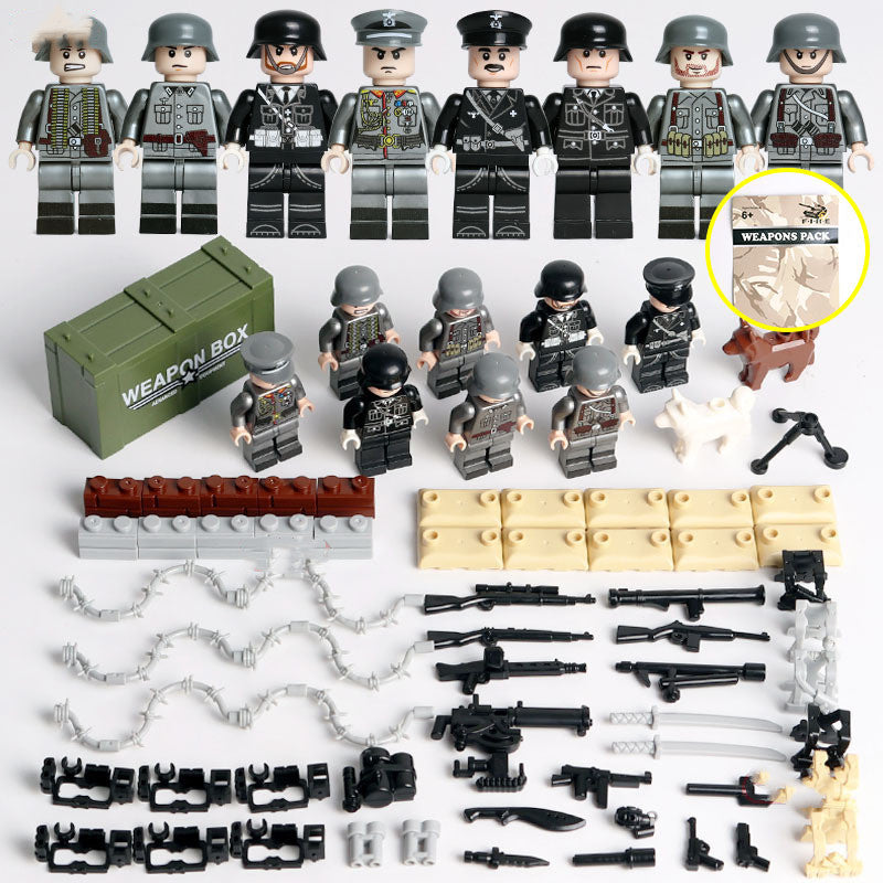 Military Minifigure Small Particle Building Block Toy 2075366061854