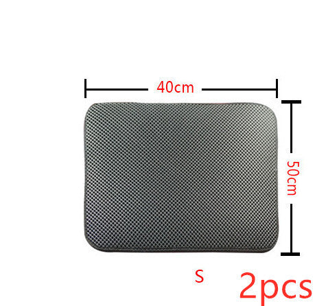 Double Layer Litter Cat Bed Pads Pet Cat Litter Mat Trapping Pets Litter Box Mat Pet Product Bed For Cats House Clean Mat 207