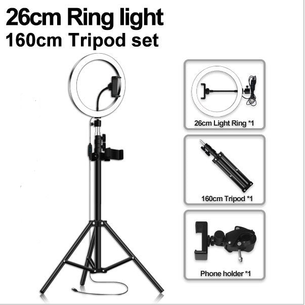 Mobile Phone Live Selfie Anchor Round LED Fill Light 2077517883563