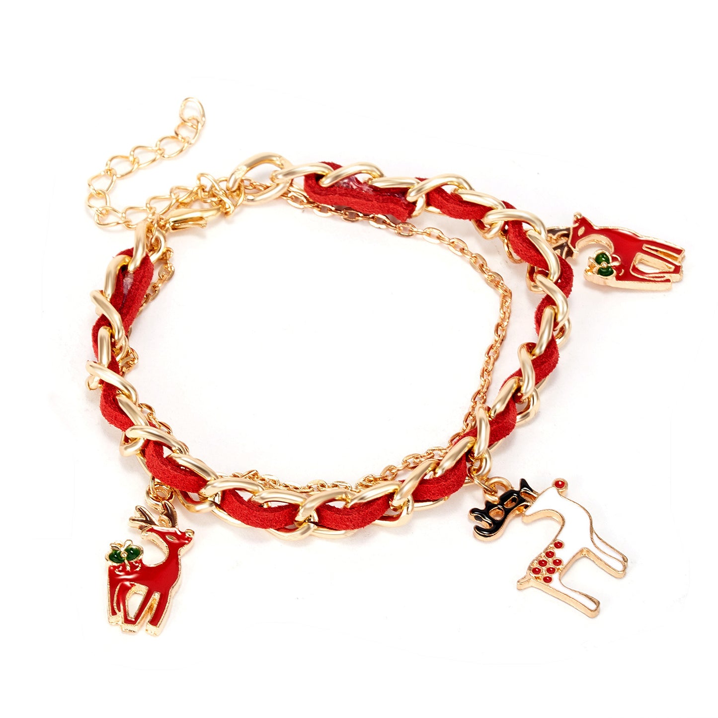 Christmas multi-layer braided bracelet 20885650548836