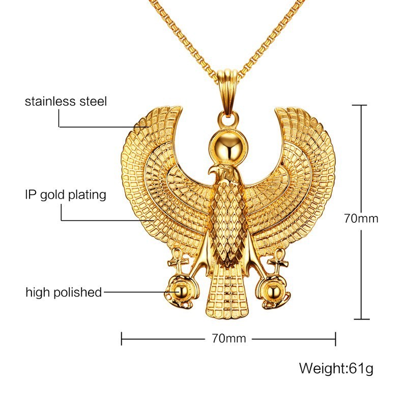 Stainless steel Horus pendant 2090598669414