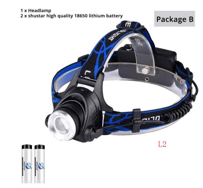 USB Charging Built-in Smart Sensor Head-mounted Outdoor Fishing Headlight 2115644317282