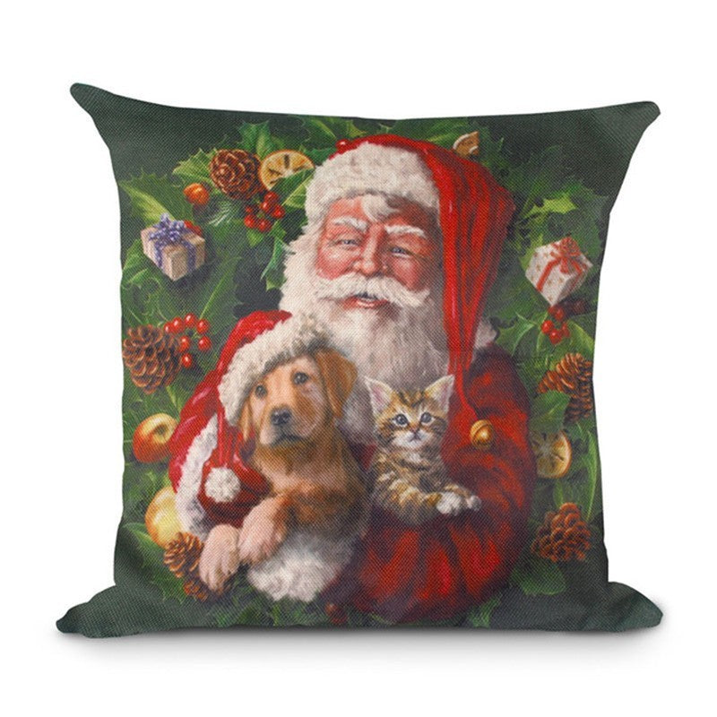 Christmas Hot-selling Home Sofa Office Creative Linen Pillowcase 2127848851665