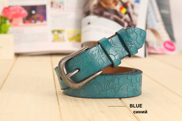 Women's hollow leather belt 2154062713227