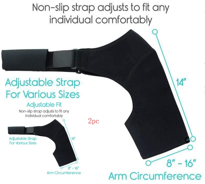 Neoprene Brace Dislocation Injury Arthritis Pain Shoulder Support 2156246992483