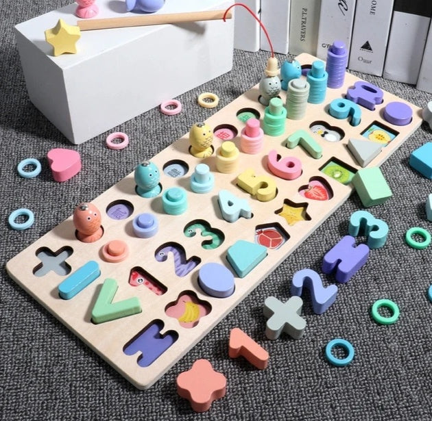 Children 3D Alphabet Number Puzzle Baby Colorful Geometric Digital Letter Educational Toy 2167831650205