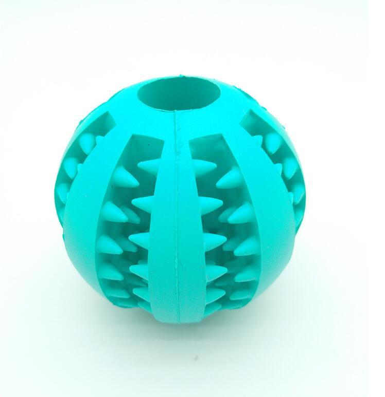 Pet Slow Feeder Dog Toy Cute Funny Rubber Dog Ball Toy 217008515386