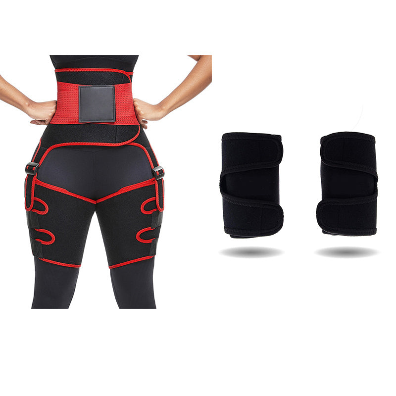 Sports Waist Belt Adjustable One-piece Girdle Leg Straps 21805435905645