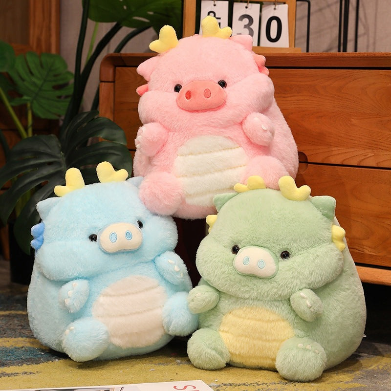 Cute Dragon Pig Doll Plush Toy Sleeping Pillow 21806d76 e598 4b1c 9161 53b47deac844