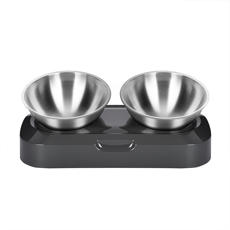 Pet Stainless Steel Bowl Pet Double Night 2189970708602