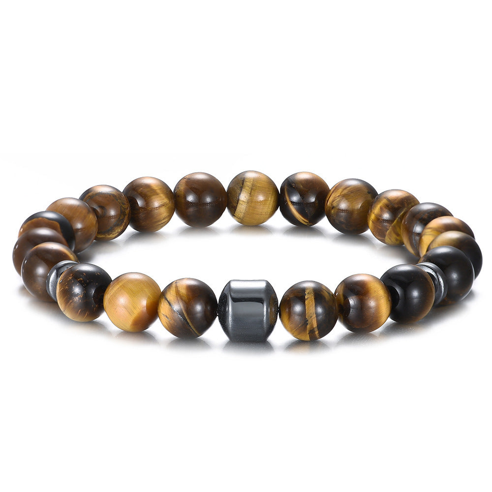 Volcanic Rock Tiger Eye Bead Bracelet 21d4a02a ff85 4e1b ae1c e80bc7c6d2f5