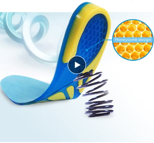 Silicon Gel Insoles Foot Care for Plantar Fasciitis Heel Spur Running Sport Insoles Shock Absorption Pads Arch Orthopedic Ins