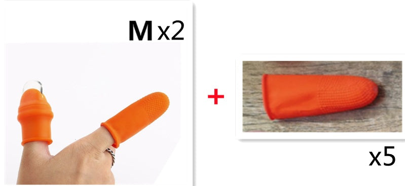 Silicone Thumb Knife Finger Protector Gears Cutting Vegetable Harvesting Knife Pinching Plant Blade Scissors Garden Gloves 22