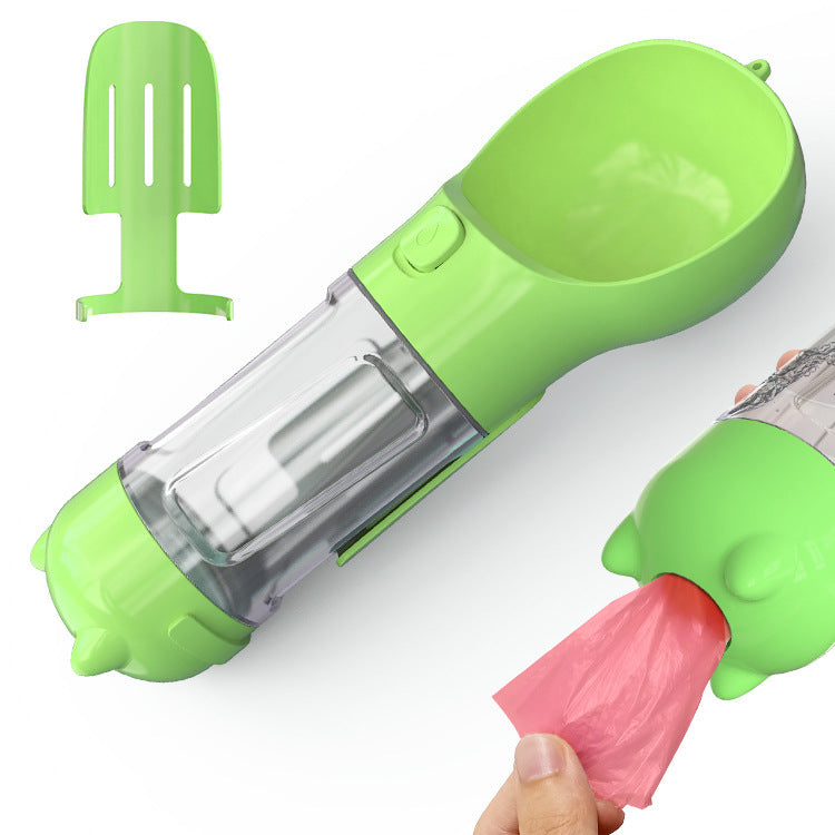 Pet Water Bottle Feeder Bowl Garbage Bag Storage Portable Pet Outdoor Travel 3 In 1 Dog Water Bottle 2265953163935