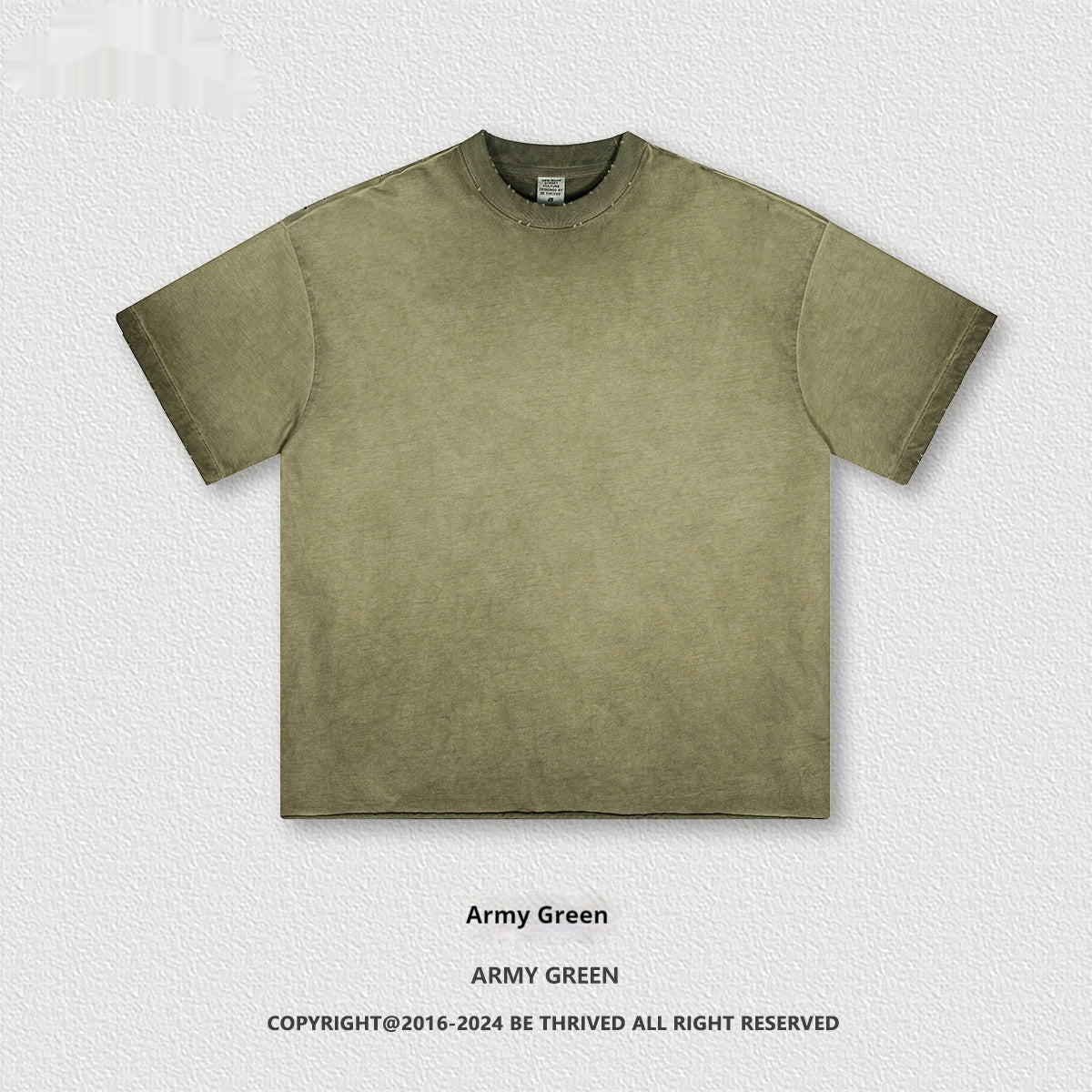 Summer Loose Men's Clothing T-shirt Washed Old