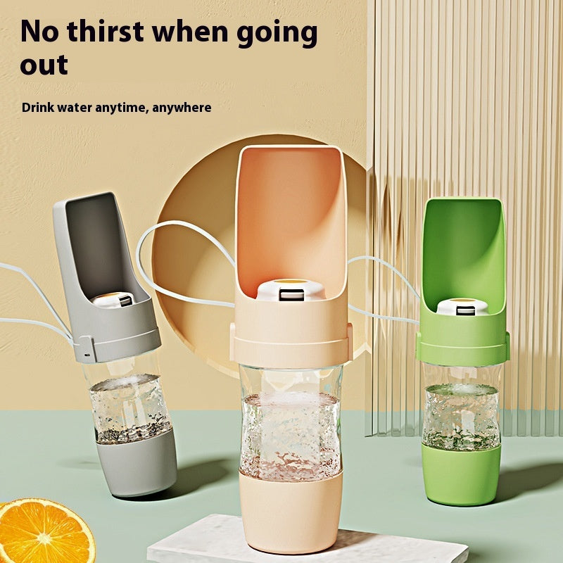 2 In 1 Travel Dog Water Bottle Pet Water Dispenser Feeder Drinking Feeder Dog Outing Water Feeder Pets Outdoor Portable Cup Pet Products - HD Wireless Product #9