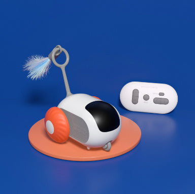 Remote Control Interactive Cat Car Toy USB Charging Chasing Automatic Self-moving Remote Smart Control Car Interactive Cat To