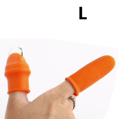 Silicone Thumb Knife Finger Protector Gears Cutting Vegetable Harvesting Knife Pinching Plant Blade Scissors Garden Gloves 23