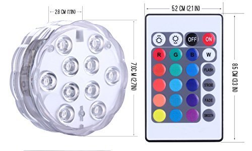 LED Remote Control Diving Light Waterproof Candle Light 2392533440809