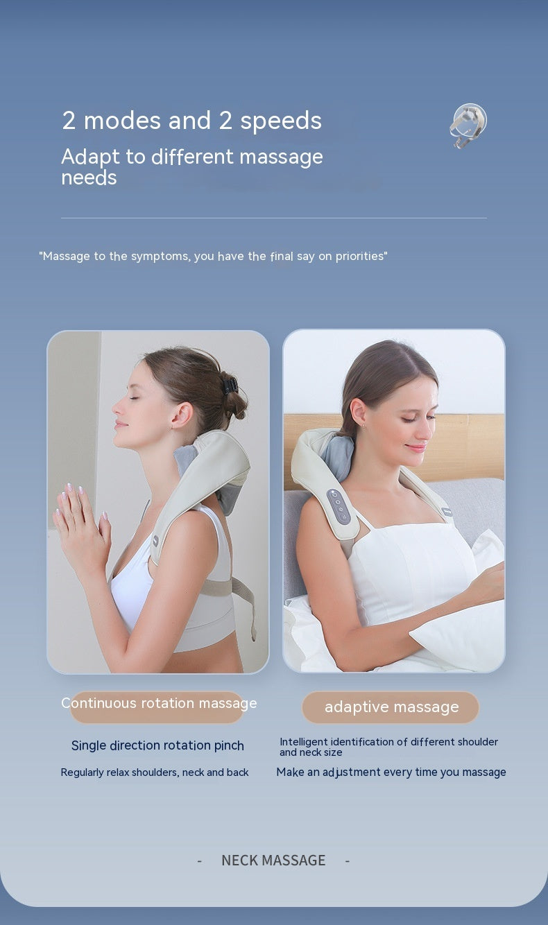 Shoulder And Neck Massage Instrument Neck Massager Neck Lifting Hot Compress Dredging Neck Trapezoid Muscle Clip Kneading 240
