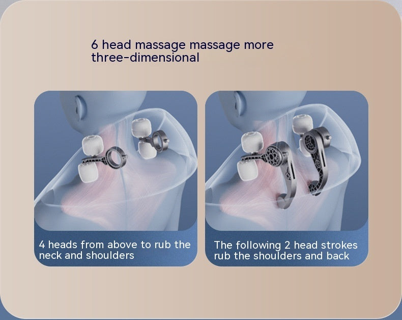 Shoulder And Neck Massage Instrument Neck Massager Neck Lifting Hot Compress Dredging Neck Trapezoid Muscle Clip Kneading 240