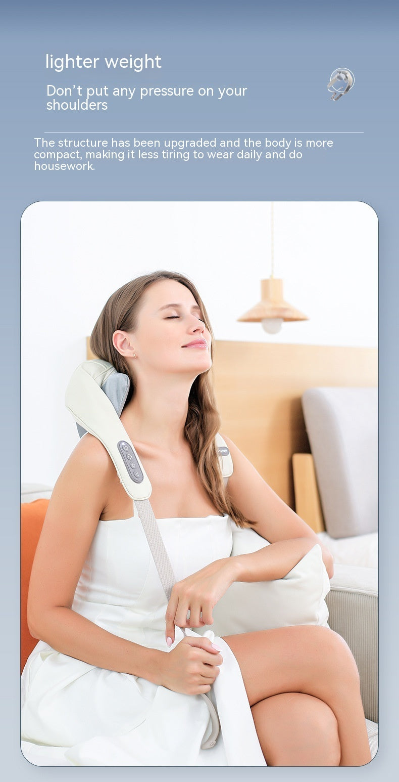 Shoulder And Neck Massage Instrument Neck Massager Neck Lifting Hot Compress Dredging Neck Trapezoid Muscle Clip Kneading 240