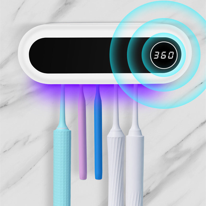 Wall Mounted Toothbrush Holder Smart Toothbrush UV Sterilizer Holder Toothpaste Dispenser Squeezer For Bathroom Accessories 2