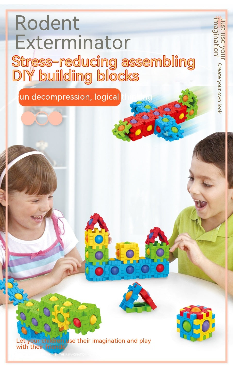 Assembling Building Blocks 3D Puzzle Model Press To Construct Children's Fun Interactive Educational Toys 2403150931310323900