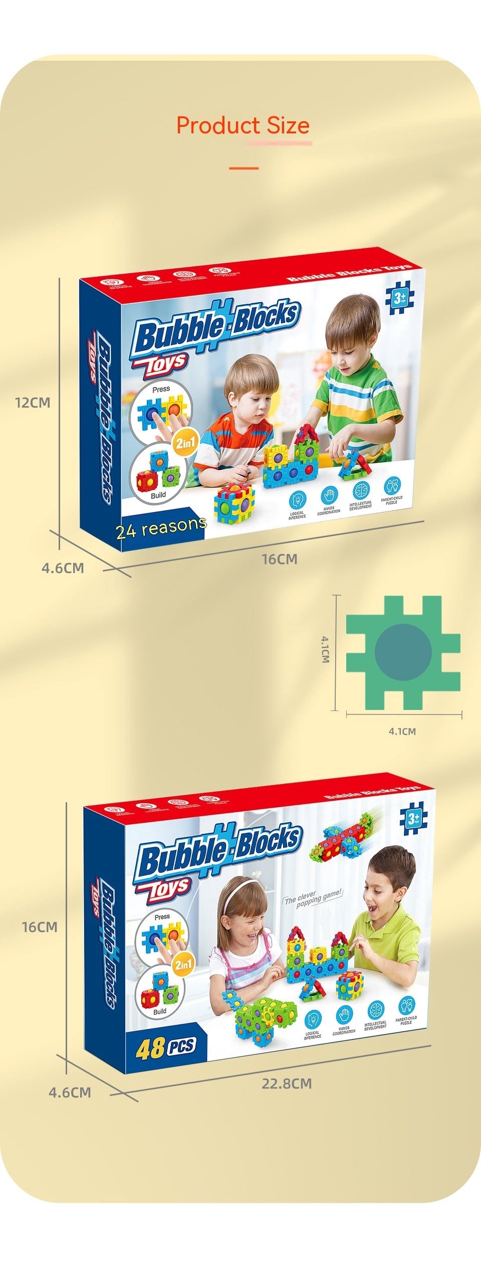 Assembling Building Blocks 3D Puzzle Model Press To Construct Children's Fun Interactive Educational Toys 2403150931310325000