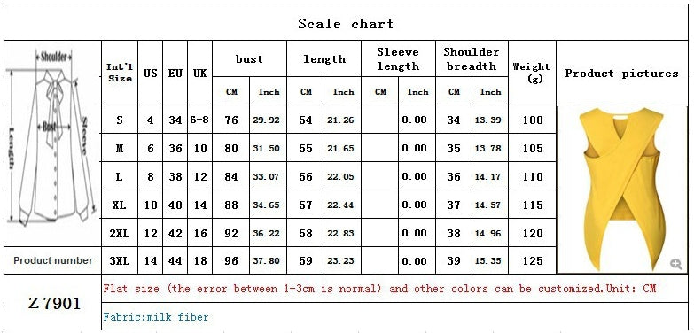 Europe and the United States spring and summer irregular fashion sleeveless back crossover shirt T-shirt 2407133785304