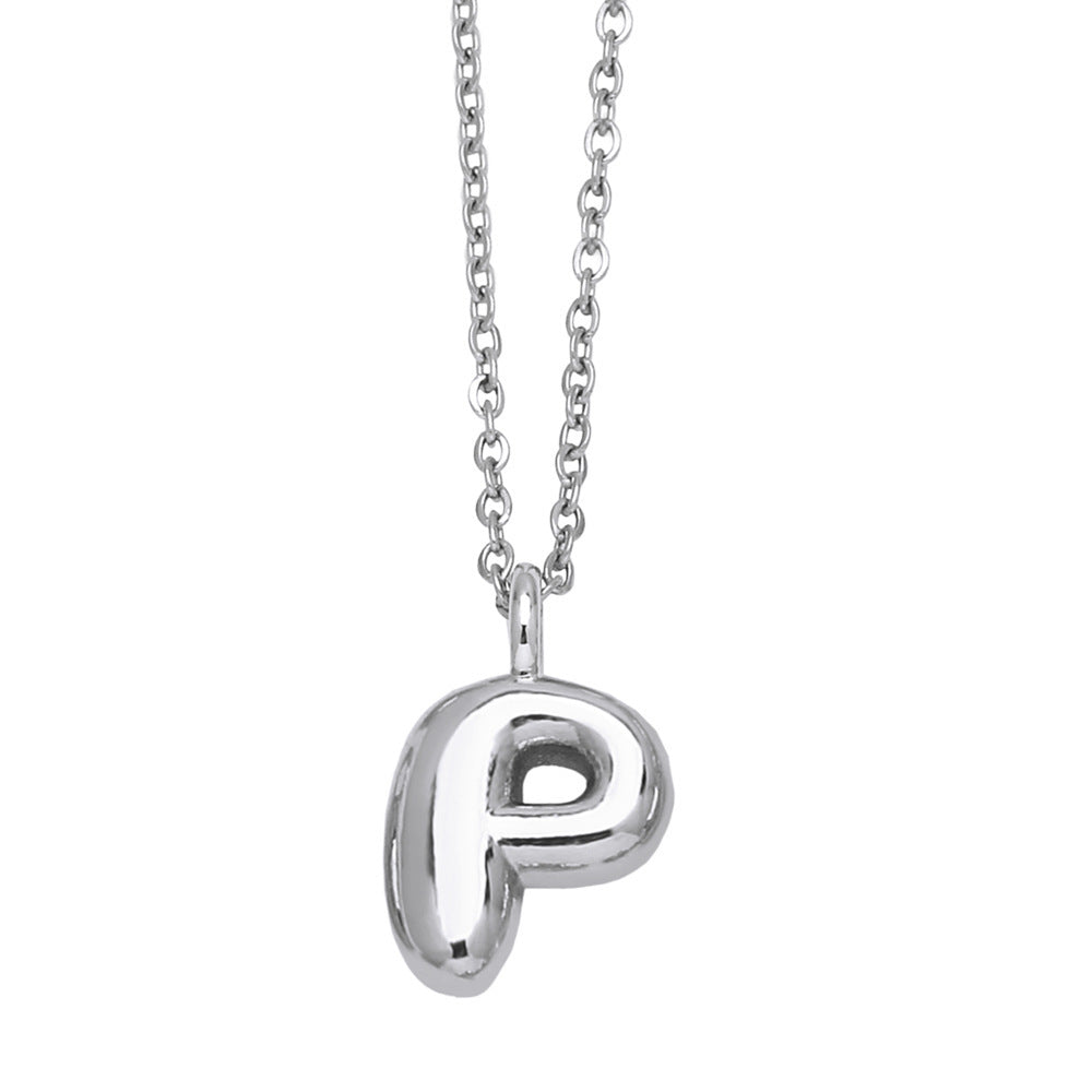 Copper Plated Gold 26 English Letters Pendant Necklace Niche Personality Clavicle Chain 24082f9f 7b97 4fd0 a2d9 071f999b87f9