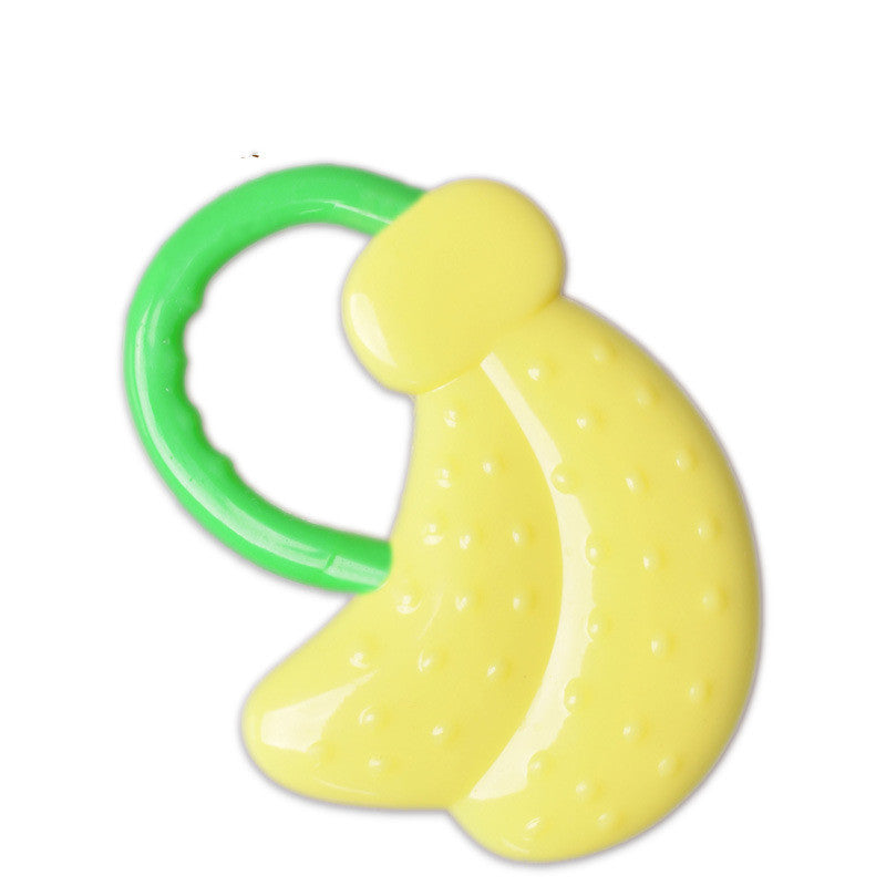 Toddlers Infants Baby Teething Toy Soft Silicone Fruit Teether Holder 2476123573386