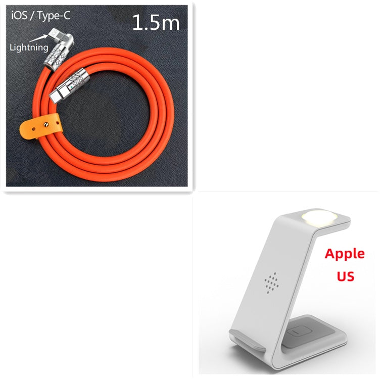 3 In 1 Fast Charging Station Wireless Charger Stand Wireless Quick Charge Dock For Phone Holder - 图片 37