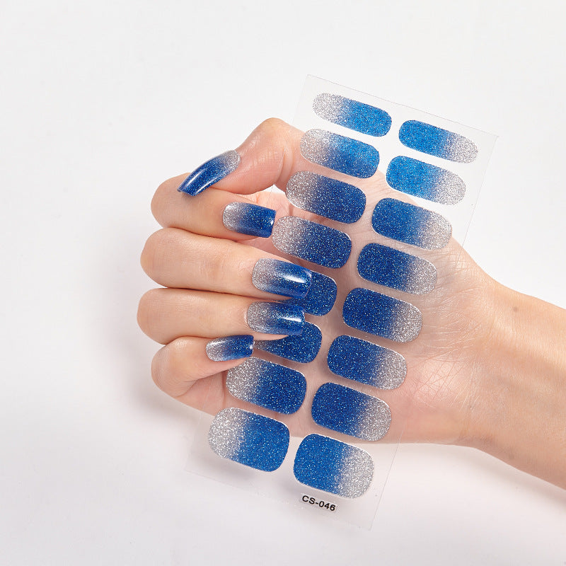 16 Small Stickers Gradient Glitter Nail Stickers - HD Wireless Product #19