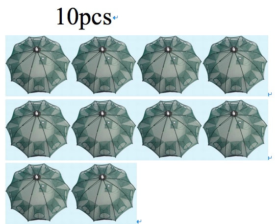 Strengthened 4-20 Holes Automatic Fishing Net Shrimp Cage Nylon Foldable Fish Trap Cast Net Cast Fold Crab Trap Fishing Netwo
