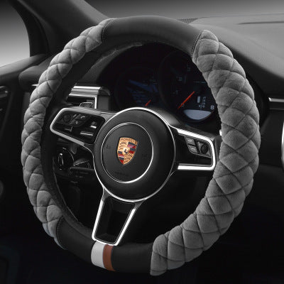 Universal Car Steering Wheel Cover Winter Decoration Cute 38cm Plush Footprint Auto Automobile Vehicle Steering Wheel Protect