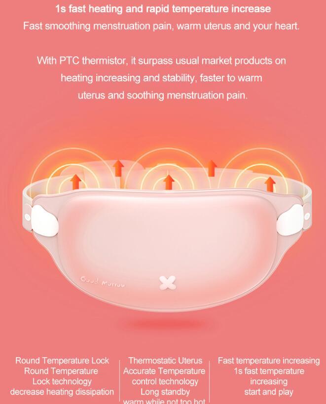 Rechargeable Relaxation Menstrual Pain Patch Relieving Massage Belt 2513534875158