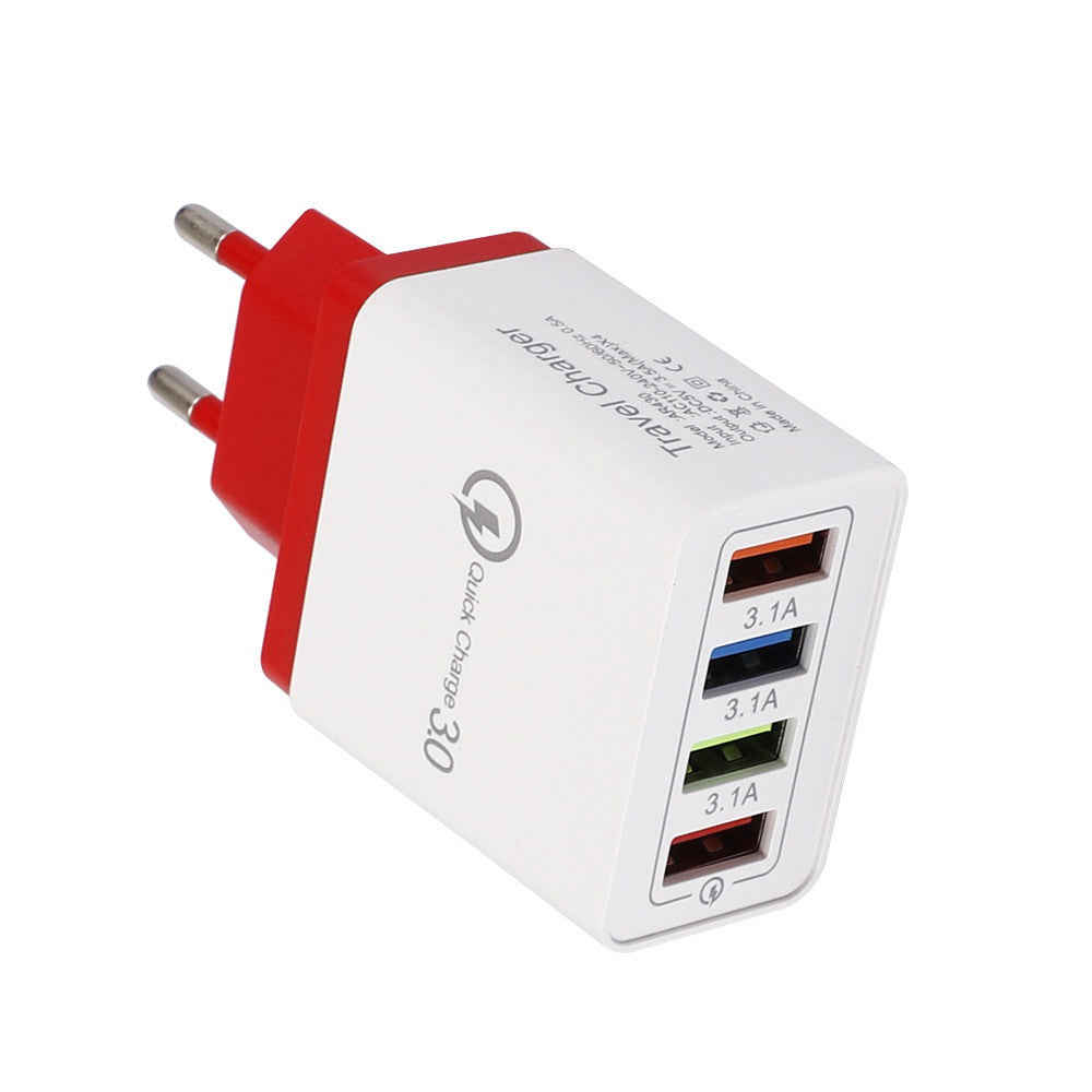 USB Charger Quick Charge 3.0 4 Phone Adapter For Tablet Portable Wall Mobile Charger Fast Charger - 图片 34