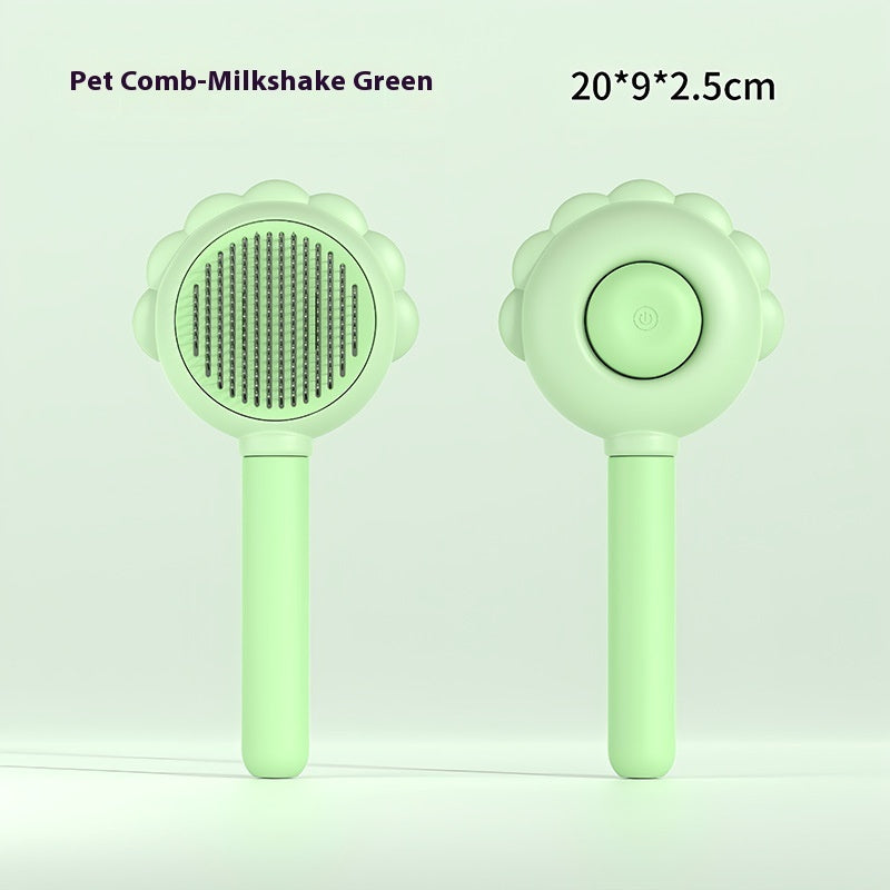 2 In 1 Self Cleaning Dog Brush Comb With Spray Pets Grooming Hair Remover Combs Brush Floating Hair Pet Grooming Brush Pet Products - HD Wireless Product #10
