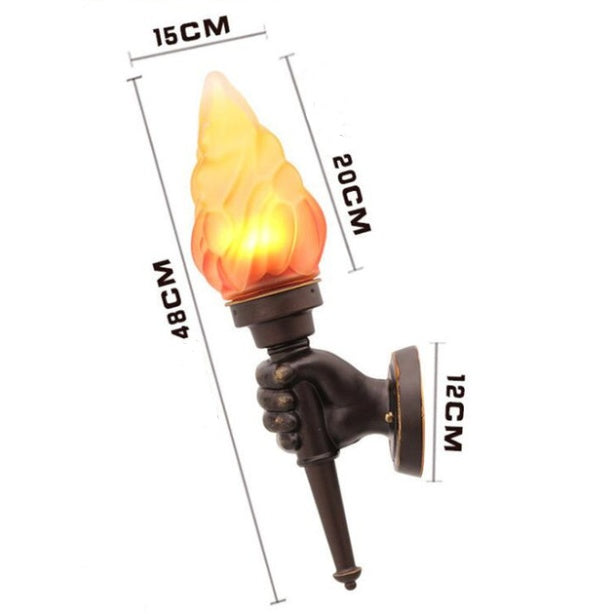 Creative torchbearer wall lamp 256165156261