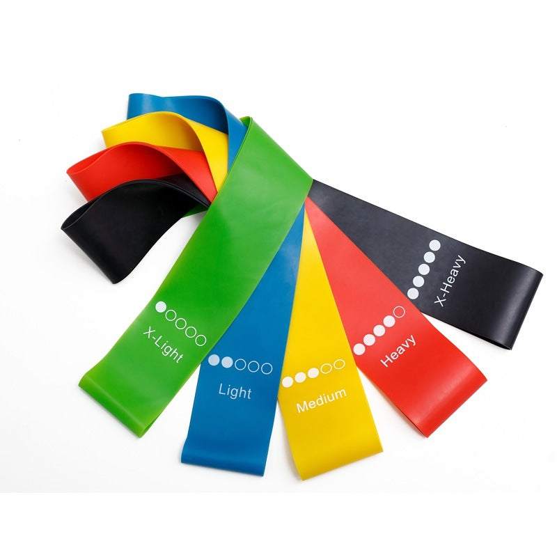 Yoga Resistance Rubber Bands Indoor Outdoor Fitness Equipment 0.35mm-1.1mm Pilates Sport Training Workout Elastic Bands 25629