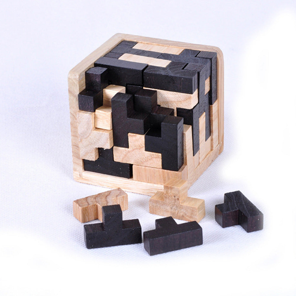 Creative 3D Puzzle Luban Interlocking Wooden Toy Early Educational Toys Puzzles 2574036624865