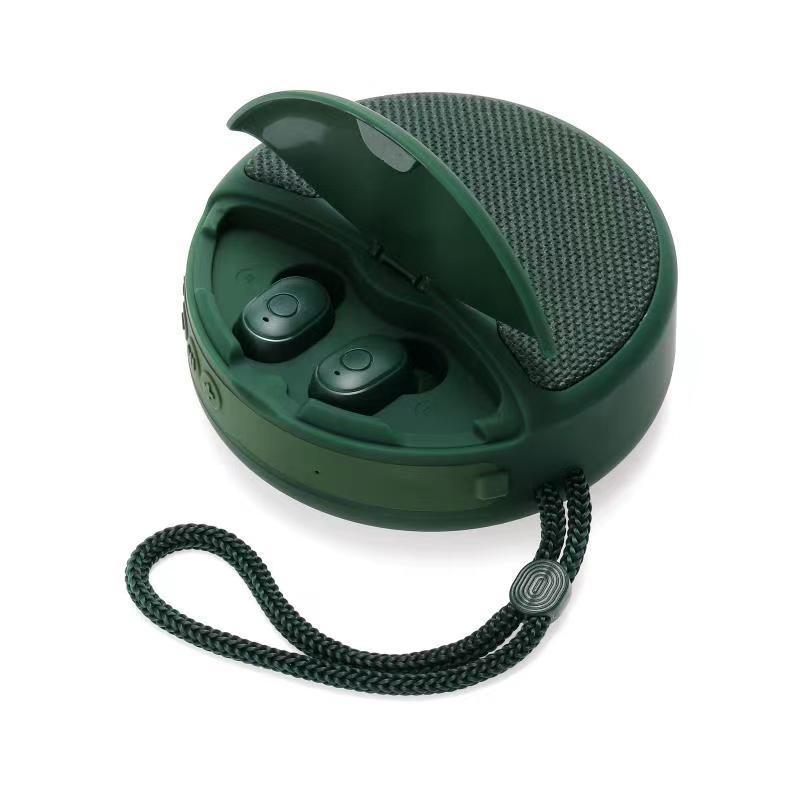 Outdoor Portable Headset Bluetooth Speaker Integrated Wireless 3D Stereo Subwoofer Music Speaker Support TF Card FM Radio 259