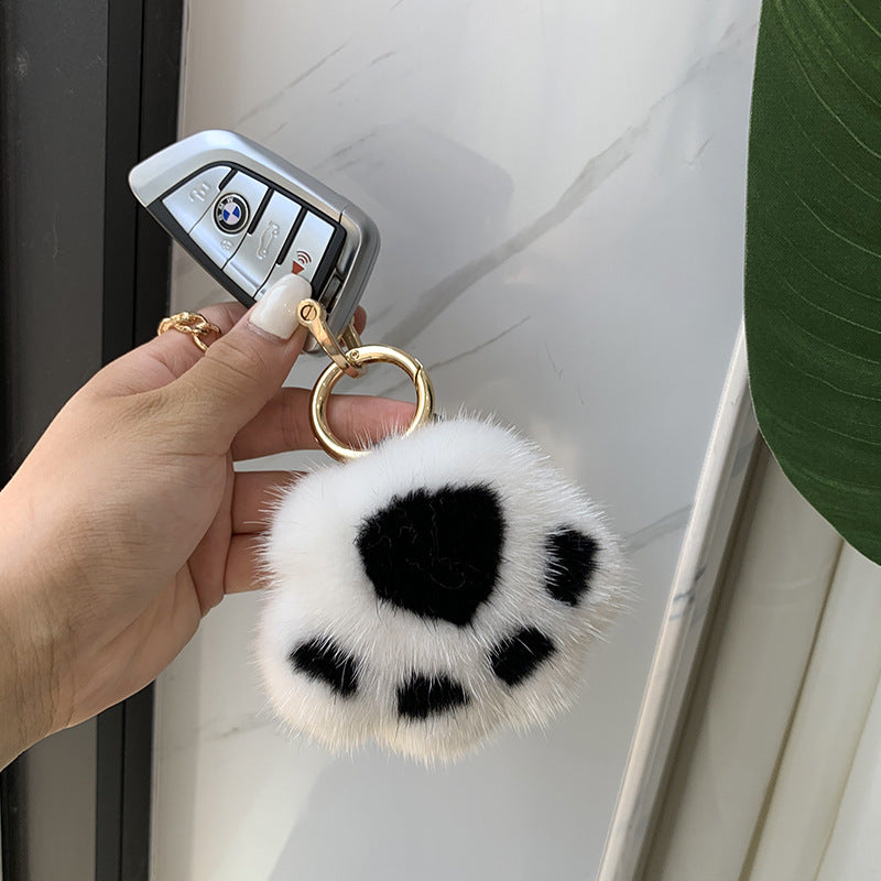 Cat Claw Mink Fur Imitation Fur Hanging Ornament Key Chain 25f3a5ba 16b1 4ec5 8d4d 0c56526f48fc
